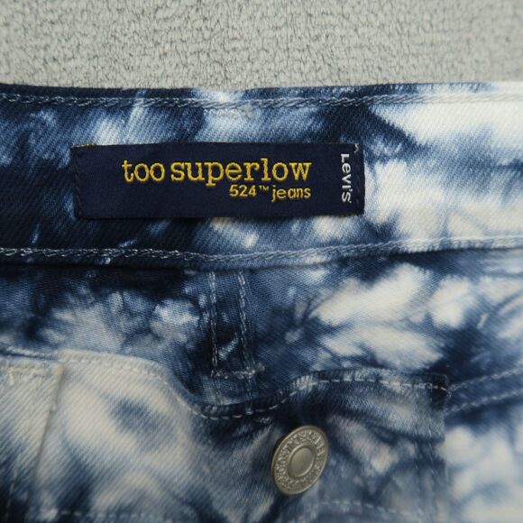 Levi's 524 Jeans Junior's Size 9M Low-Rise Superlow Straight Denim 32" Inseam - Picture 10 of 16